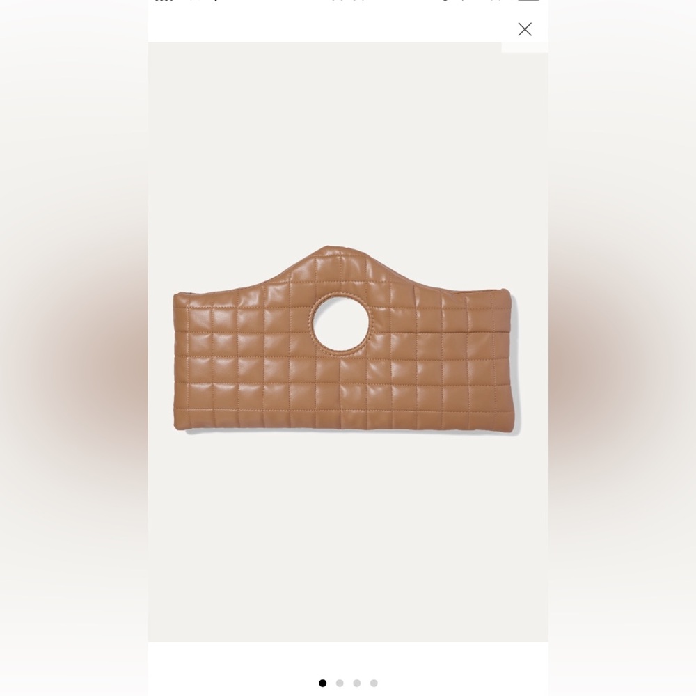 A.W.A.K.E.MODE Tan quilted leather clutch